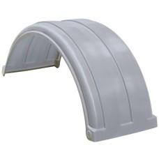 Dynaplas Super Single Plastic Mudguard - 470mm Wide - Grey